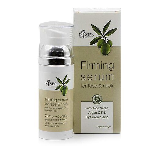 Firming Serum For Face & Neck With Aloe Vera, Argan Oil & Hyaluronic Acid - Rizes-0