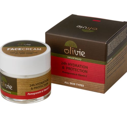 Hydration Face Cream With Pomegranate & Vitamin E - Olivie-0