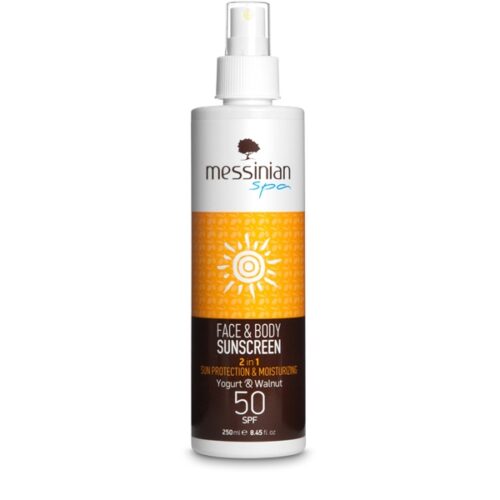 Sunscreen Yogurt & Walnut SPF 50 (250ml) - Messinian Spa-0