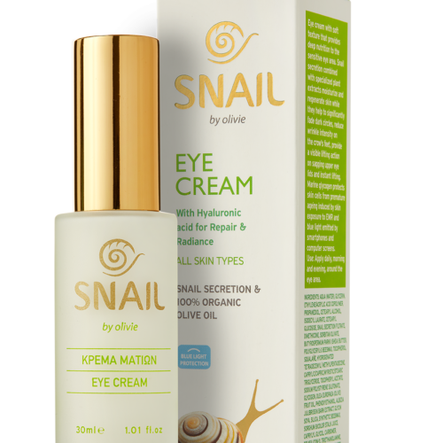 Eye Cream With Snail secretion & Hyaluronic Acid - Olivie-0