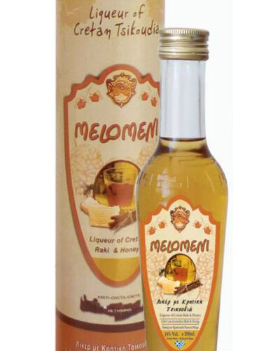 Golden Melomeni Liqueur With Raki, Cinnamon & Honey (200ml)-0